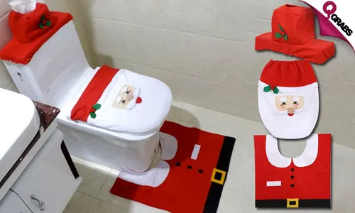 Festive Toilet Decoration Set!